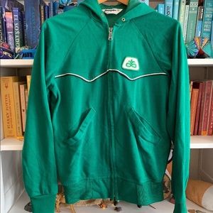 Vintage John Deere Iowa farmer zip up hoodie